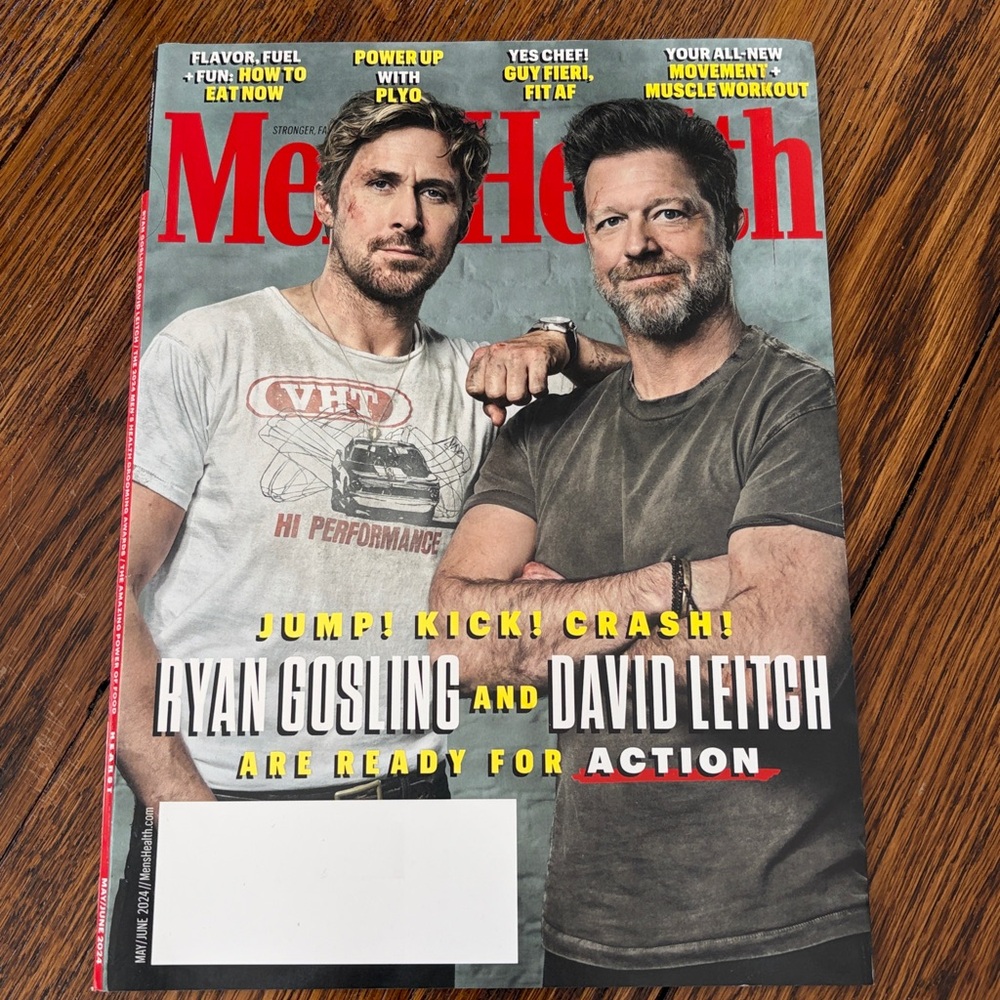 Men’s Health Magazine - May/June 2024 - Ryan Gosling & David Leitch mens fitness